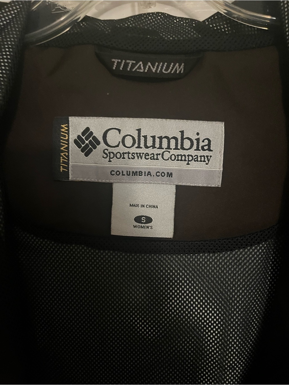 Columbia Titanium Brown Hooded Rain Jacket - Picture 3 of 3